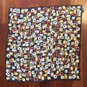 Harold's Accessories - Harold’s 100% Silk Scarf, Abstract Geometric Motif Harold's Accessories - Harold’s 100% Silk Scarf, Abstract Geometric Motif